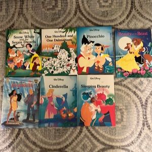 Set of 7 Walt Disney Hardback Books